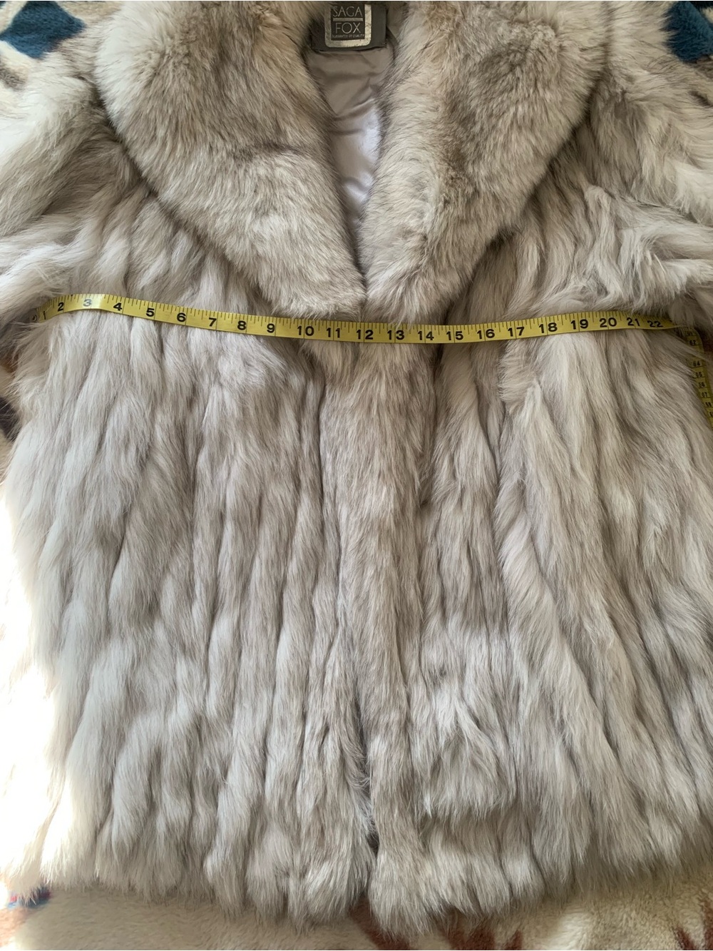 Luxury Saga Blue Fox Fur Coat - Picture 7 of 11